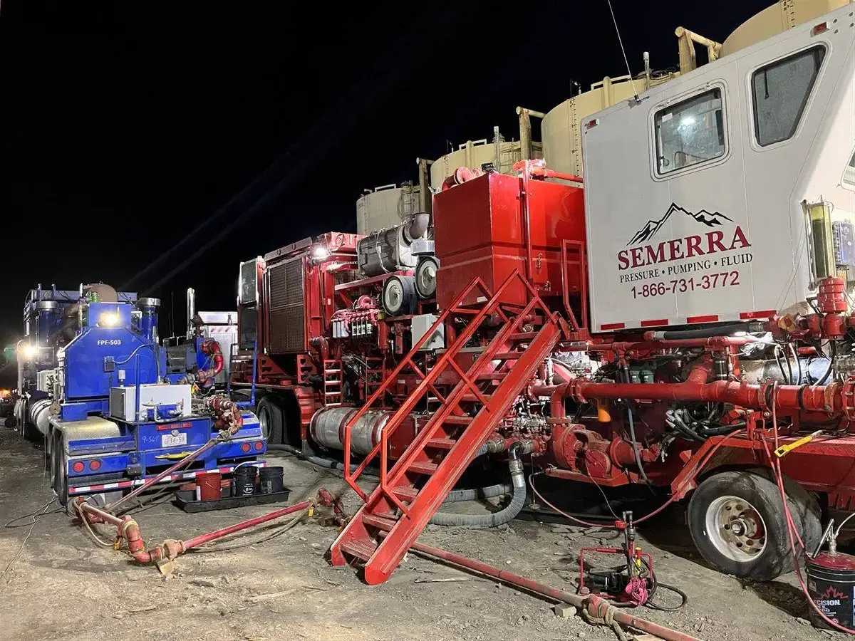 Pumpdown operations, Alberta